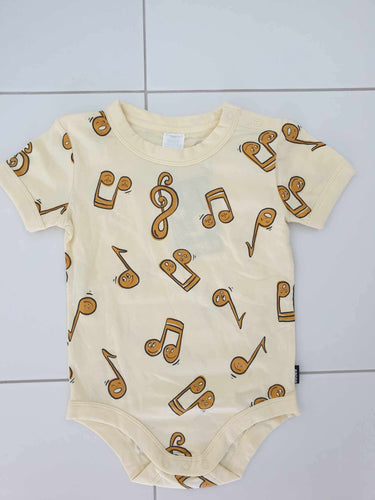 Roomies Short Sleeve Bodysuit Sweet Tunes CLEARANCE