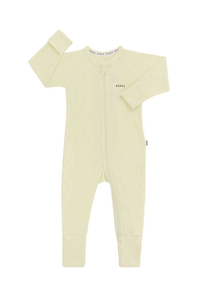 Post Yellow Waffle Wondersuit