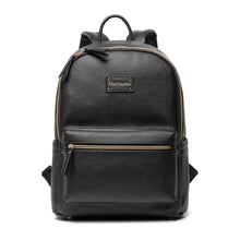 Load image into Gallery viewer, Vegan Leather Black Colorland Nappy Bag Backpack