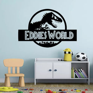 Jurassic Park Custom Name Decal