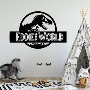Jurassic Park Custom Name Decal