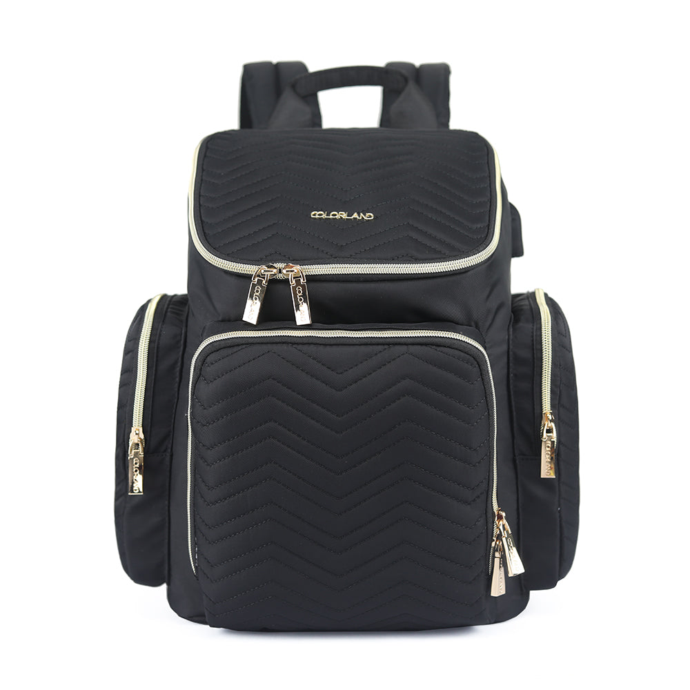 Colorland Nappy Bag Backpack Black