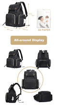 Load image into Gallery viewer, Backpack Nappy Bag Black