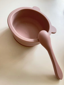 Dusty Lilac Silicone Bowl Set