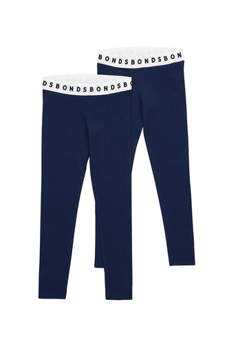 Navy 2 Pack Hipster Leggings