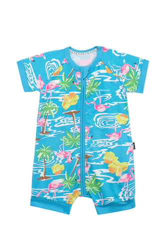 Flamingo Flounce Romper CLEARANCE