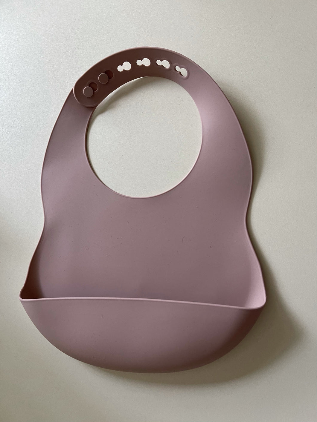 Dusty Pink Silicone Bib