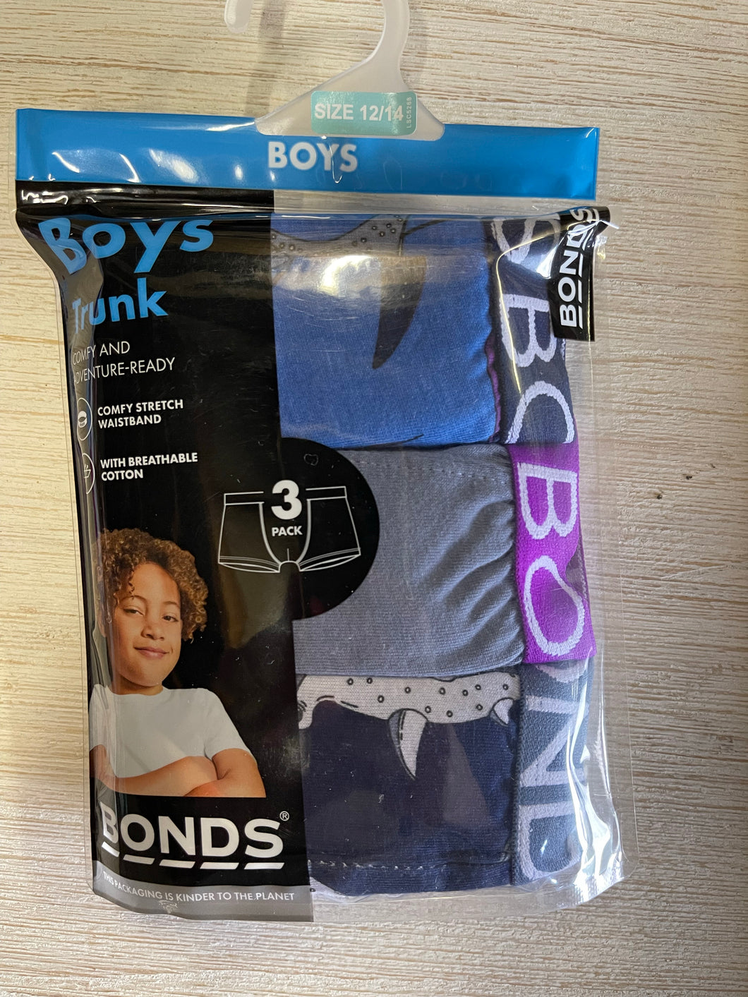 Shark 3 Pack Boys Trunks brief