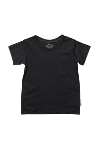 Kids Aussie Cotton Tee Shirt Black CLEARANCE