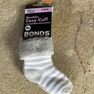 2 Pack Cozy Cuff Grey Socks
