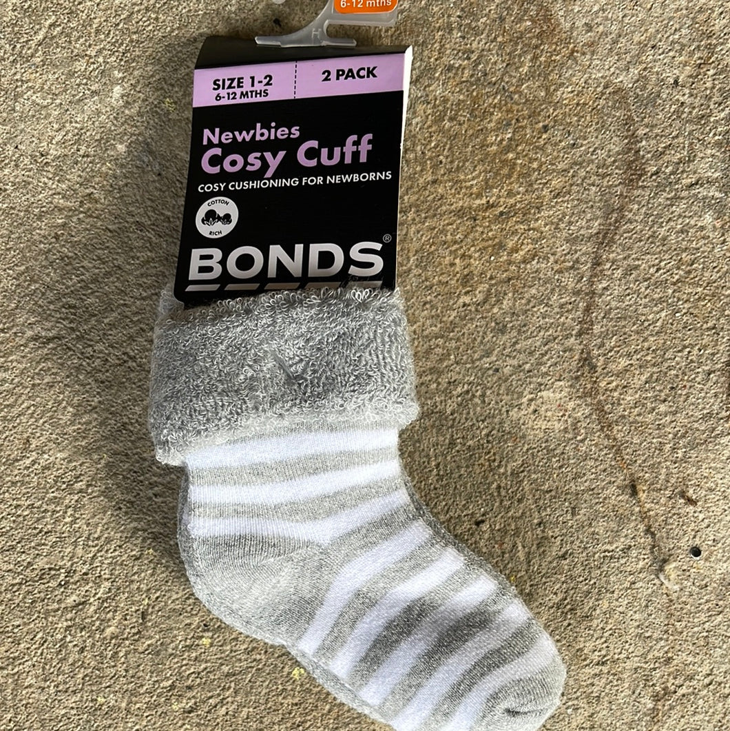 2 Pack Cozy Cuff Grey Socks