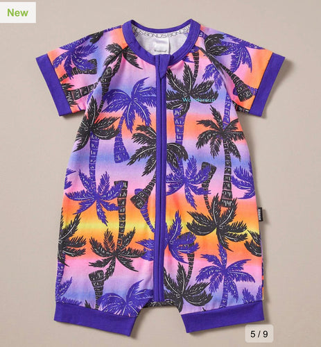 Sunset Palm Romper