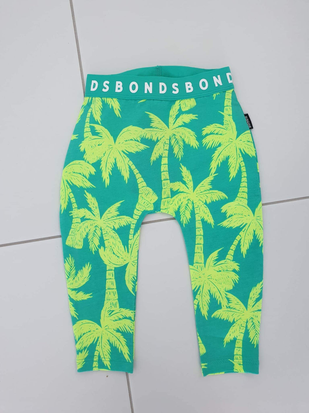 Sunset Palm Lime Leggings CLEARANCE