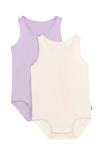 Organic Wonderbodies 2 Pack Singlet Set Polly Purple CLEARANCE