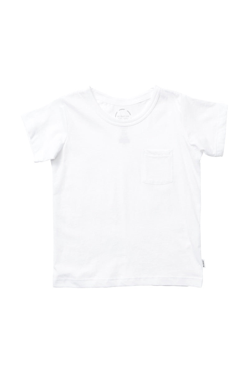 Kids Aussie Cotton Tee Shirt White CLEARANCE