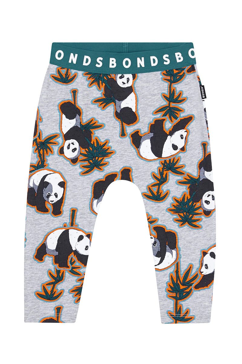 Panda Sticker Grey Leggings CLEARANCE