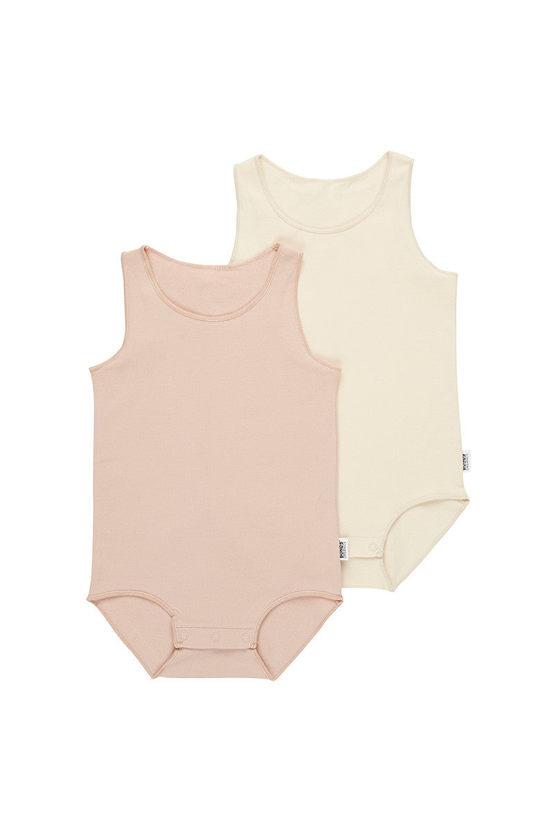 Organic Wonderbodies 2 Pack Singlet Set Tender Pink CLEARANCE