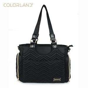 Colorland Matilda Tote Nappy Bag Black